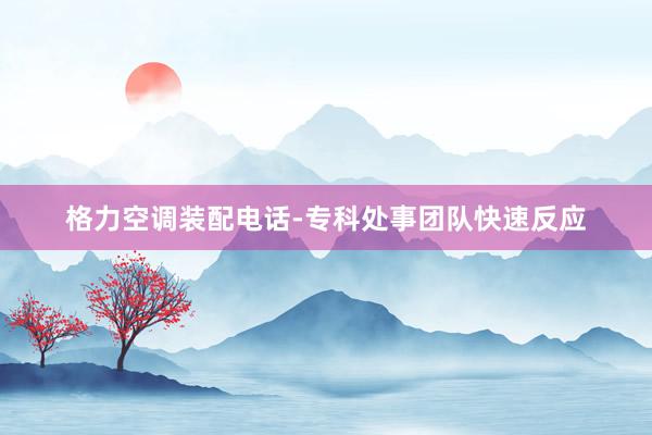 格力空调装配电话-专科处事团队快速反应